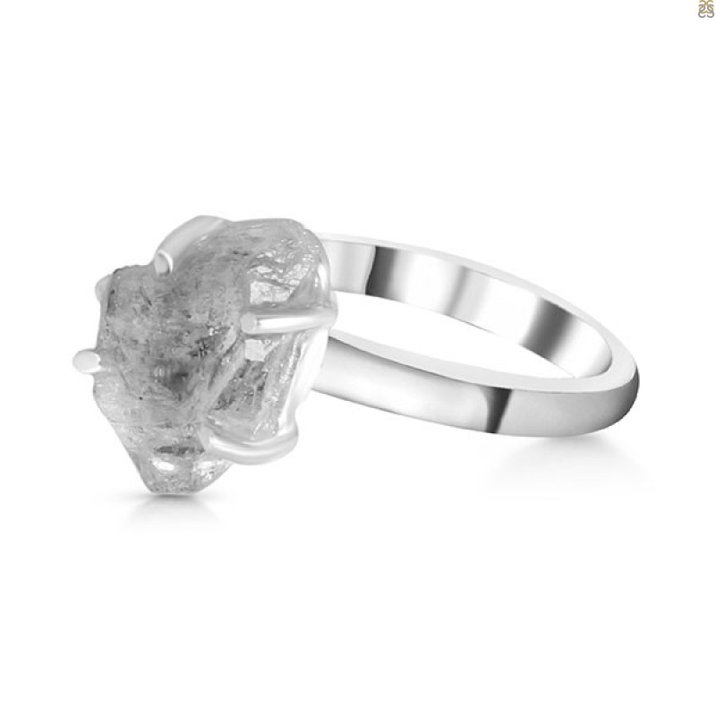 Petroleum Herkimer Diamond Rough Ring-R-Size-7 HDP-2-345