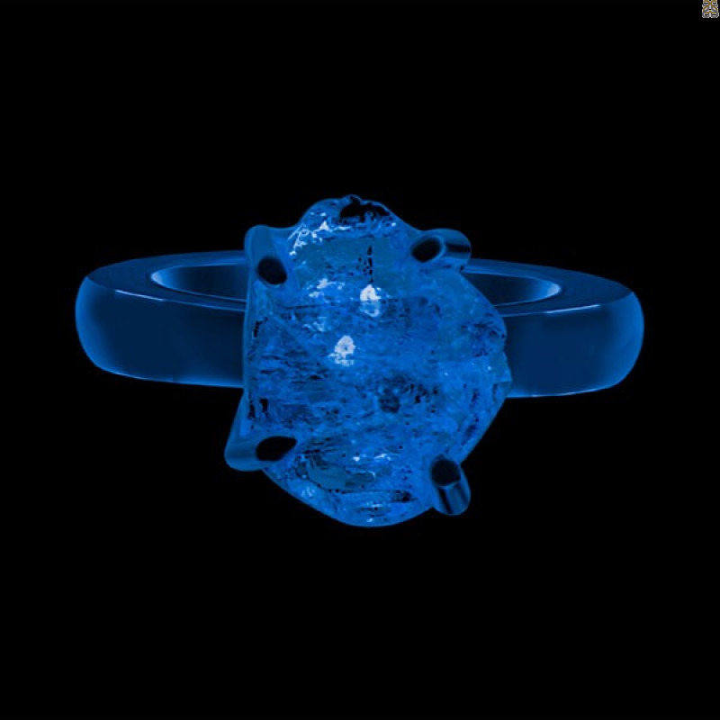 Petroleum Herkimer Diamond Rough Ring-R-Size-6 HDP-2-347