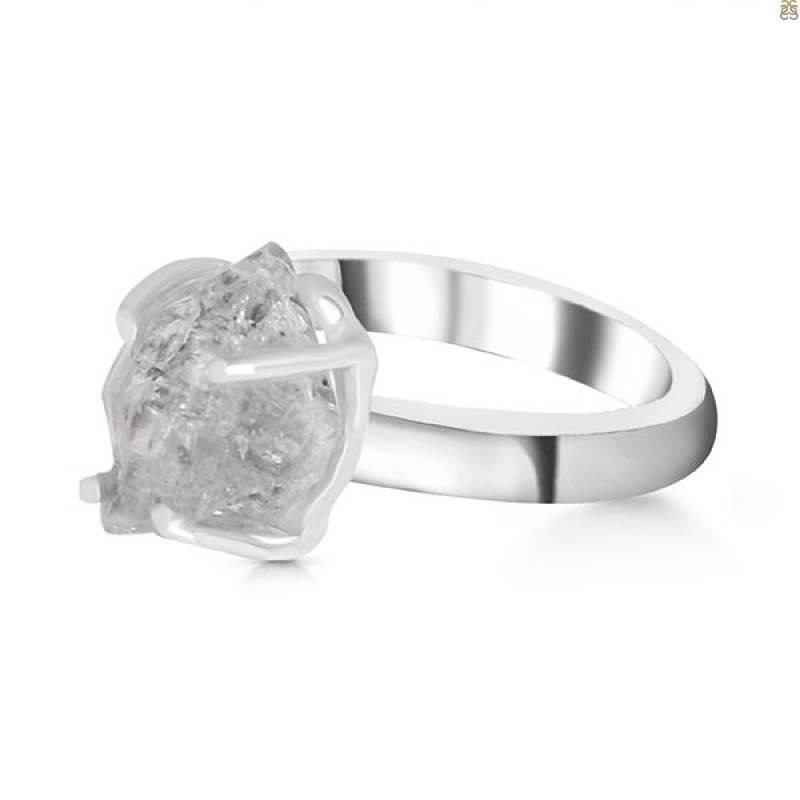 Petroleum Herkimer Diamond Rough Ring-R-Size-6 HDP-2-349