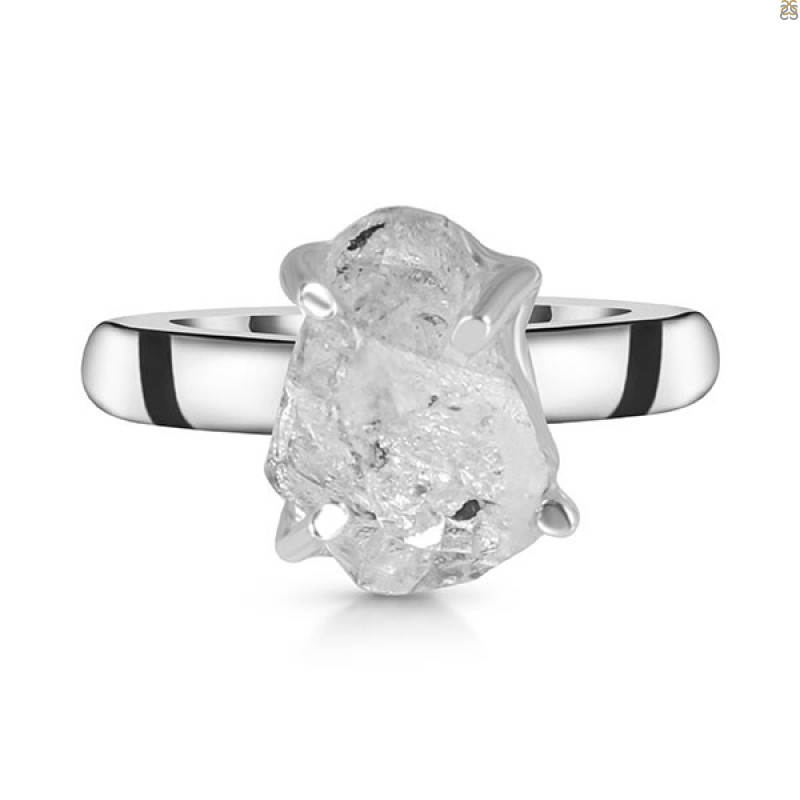 Petroleum Herkimer Diamond Rough Ring-R-Size-6 HDP-2-351