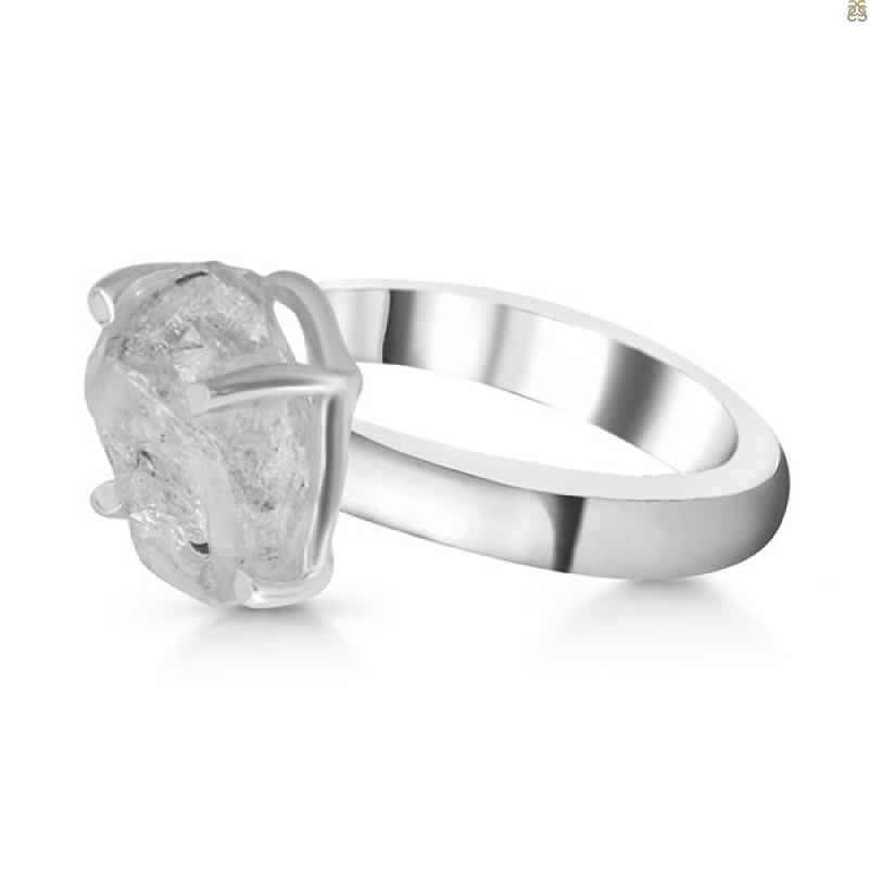 Petroleum Herkimer Diamond Rough Ring-R-Size-6 HDP-2-351