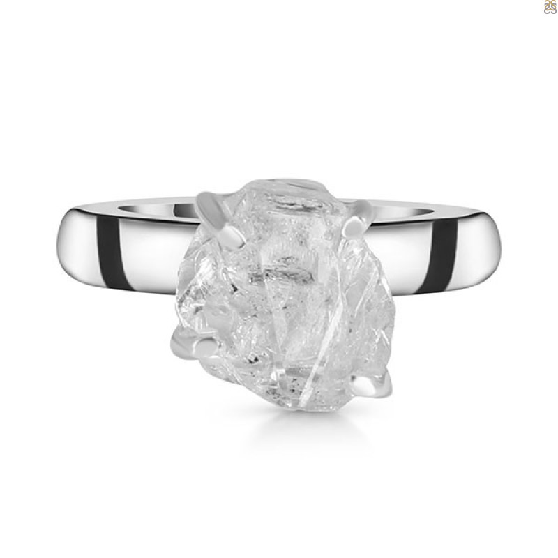 Petroleum Herkimer Diamond Rough Ring-R-Size-8 HDP-2-356