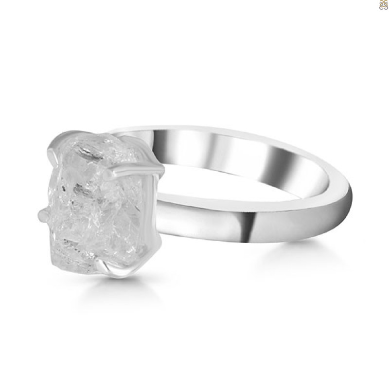 Petroleum Herkimer Diamond Rough Ring-R-Size-8 HDP-2-356