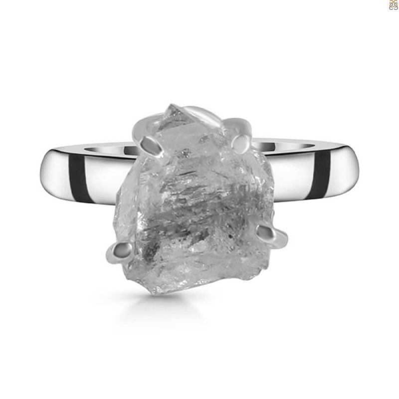 Petroleum Herkimer Diamond Rough Ring-R-Size-7 HDP-2-357