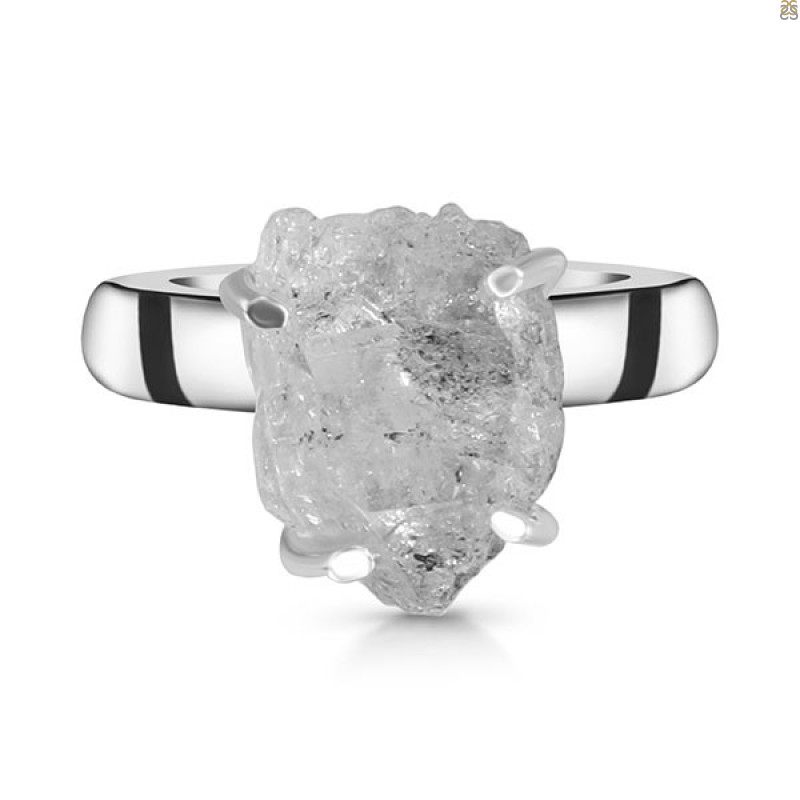 Petroleum Herkimer Diamond Rough Ring-R-Size-6 HDP-2-358
