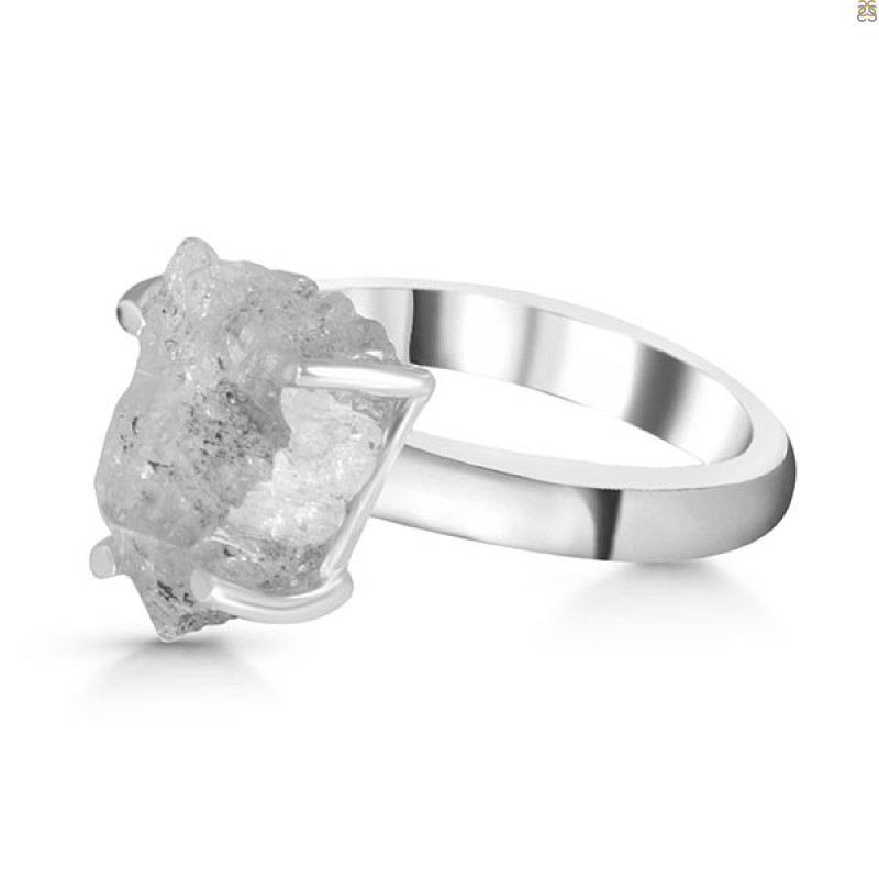 Petroleum Herkimer Diamond Rough Ring-R-Size-6 HDP-2-358