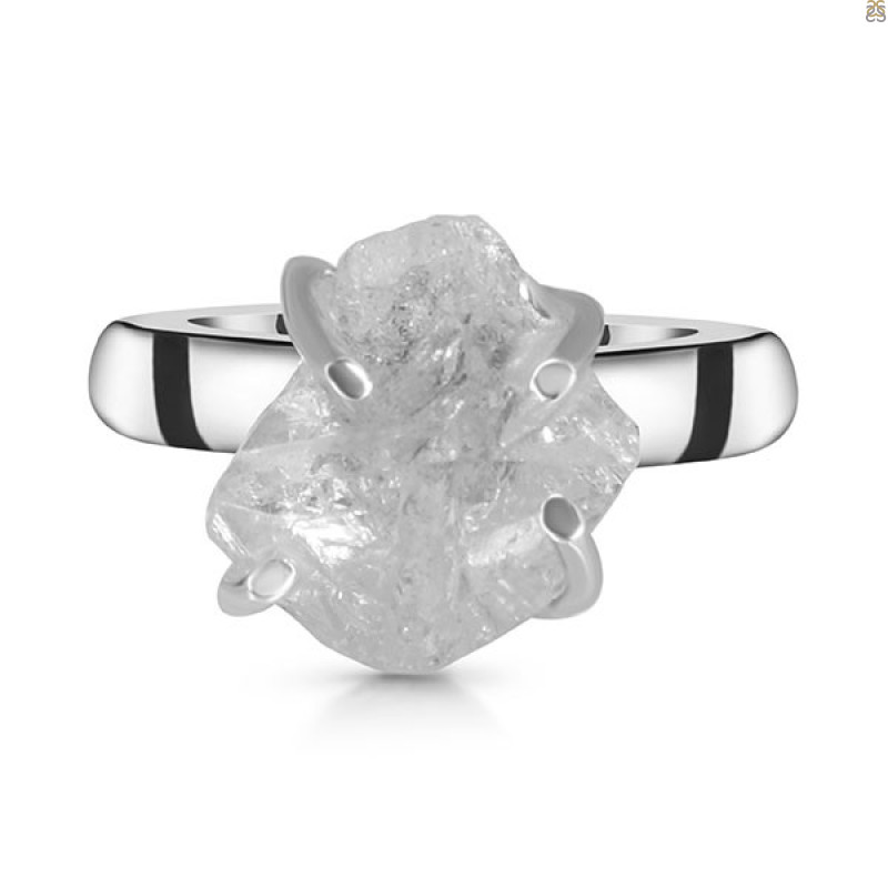 Petroleum Herkimer Diamond Rough Ring-R-Size-8 HDP-2-359