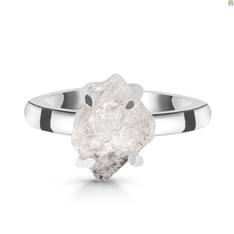 Petroleum Herkimer Diamond Rough Ring-R-Size-9 HDP-2-366