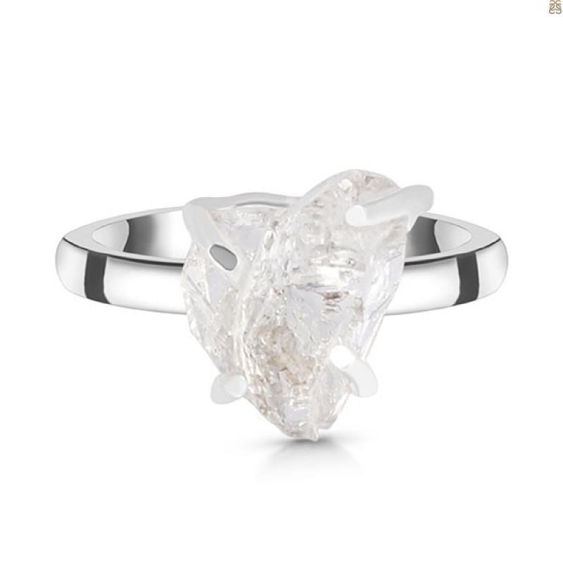 Petroleum Herkimer Diamond Rough Ring-R-Size-7 HDP-2-368