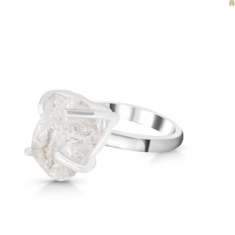 Petroleum Herkimer Diamond Rough Ring-R-Size-7 HDP-2-368