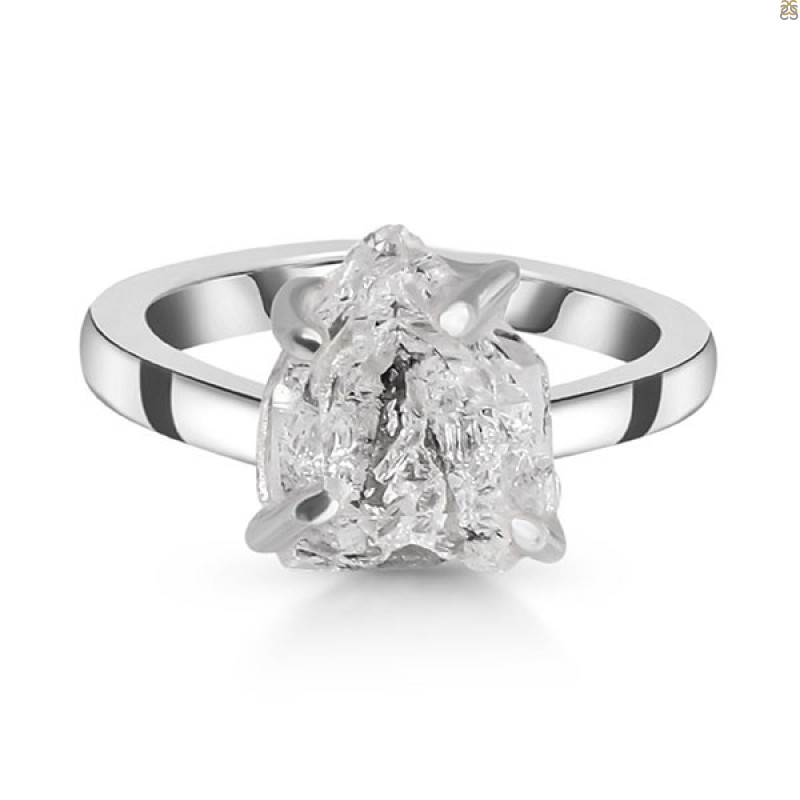 Petroleum Herkimer Diamond Rough Ring-R-Size-8 HDP-2-372
