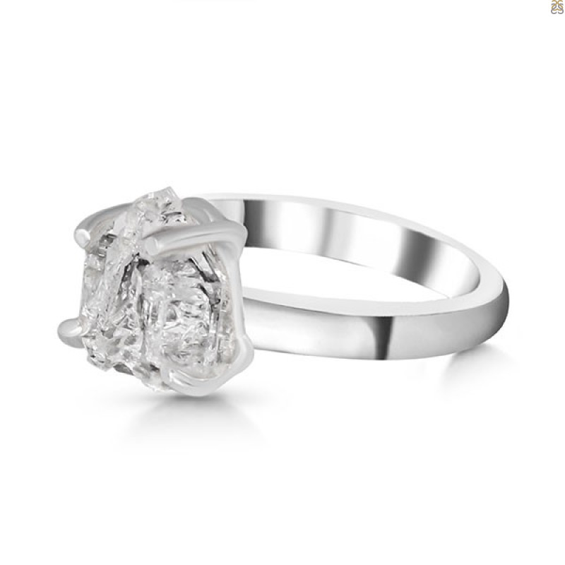Petroleum Herkimer Diamond Rough Ring-R-Size-8 HDP-2-372