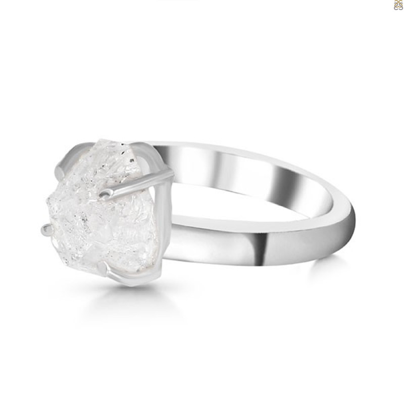 Petroleum Herkimer Diamond Rough Ring-R-Size-8 HDP-2-373