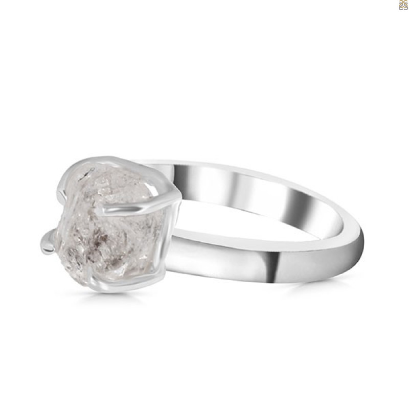 Petroleum Herkimer Diamond Rough Ring-R-Size-7 HDP-2-379