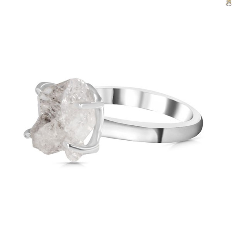 Petroleum Herkimer Diamond Rough Ring-R-Size-9 HDP-2-382