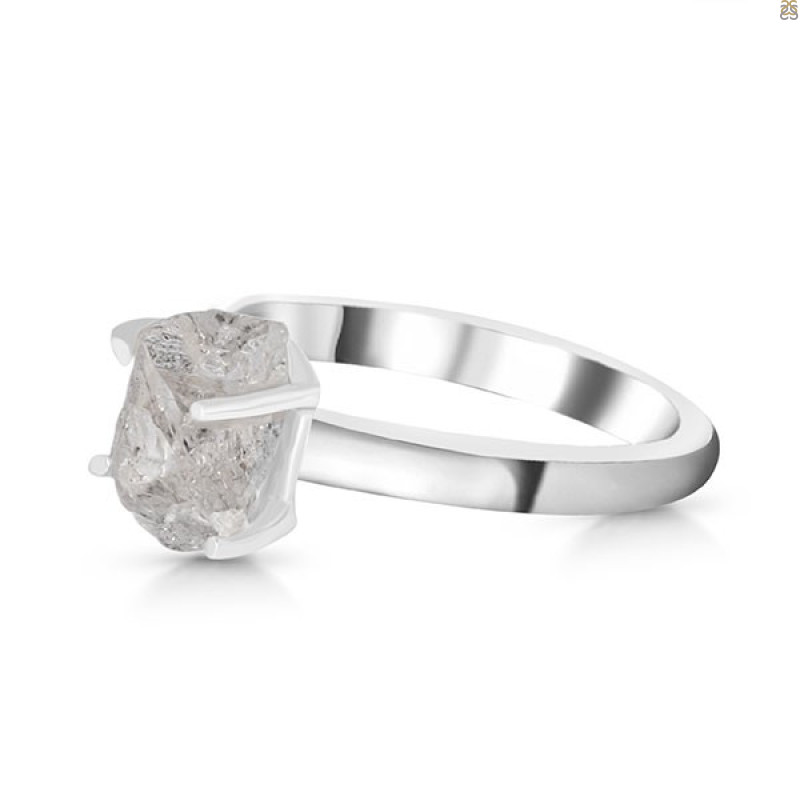 Petroleum Herkimer Diamond Rough Ring-R-Size-10 HDP-2-394