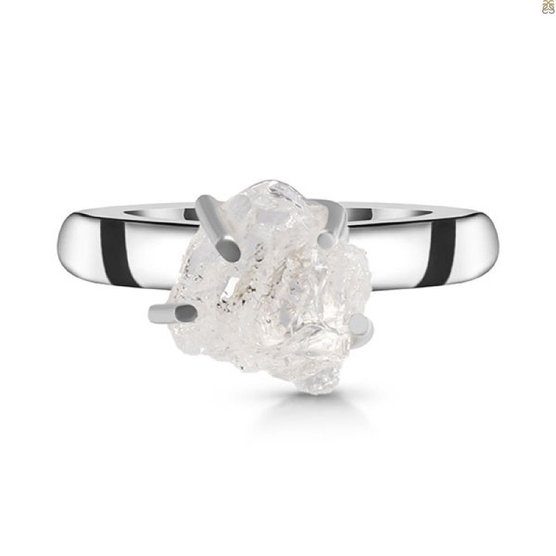 Petroleum Herkimer Diamond Rough Ring-R-Size-9 HDP-2-396