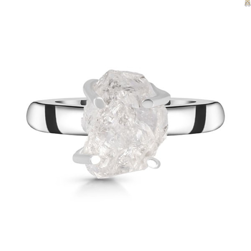 Petroleum Herkimer Diamond Rough Ring-R-Size-7 HDP-2-402