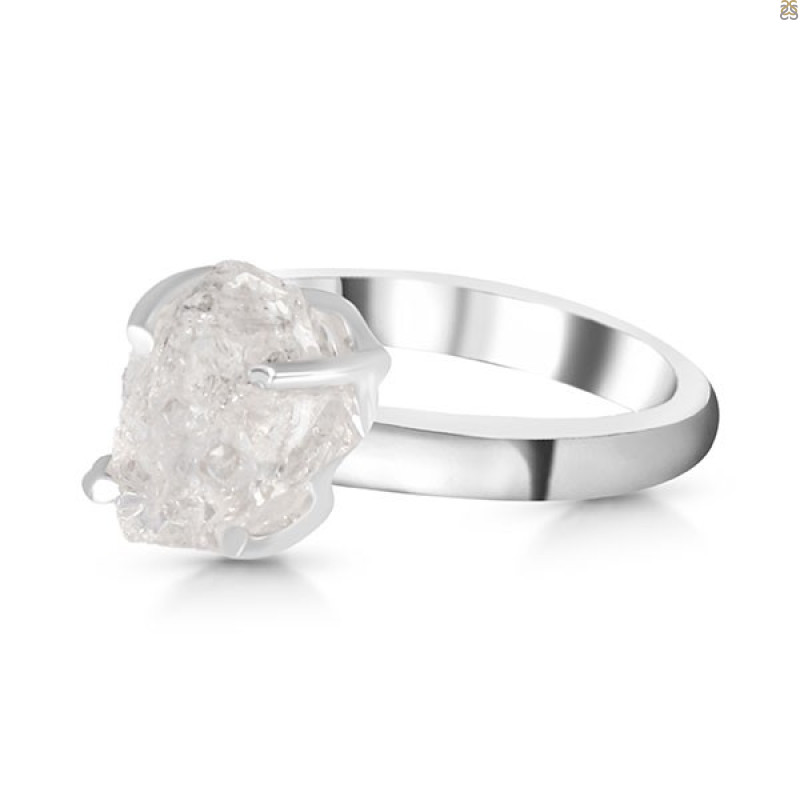 Petroleum Herkimer Diamond Rough Ring-R-Size-7 HDP-2-402
