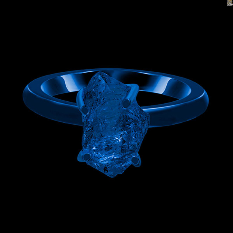 Petroleum Herkimer Diamond Rough Ring-R-Size-10 HDP-2-404
