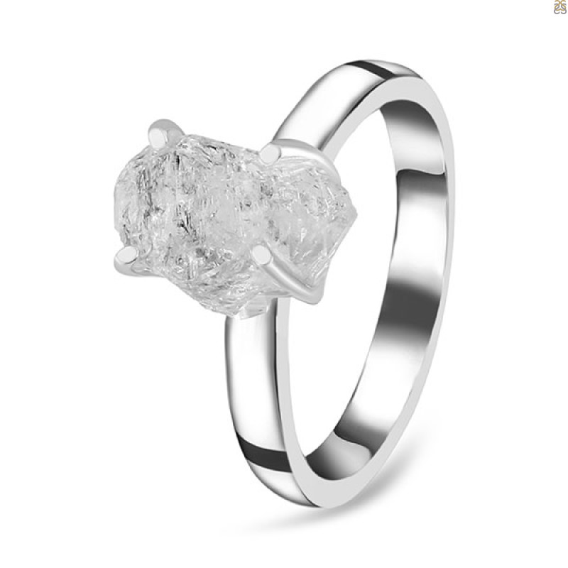 Petroleum Herkimer Diamond Rough Ring-R-Size-10 HDP-2-404