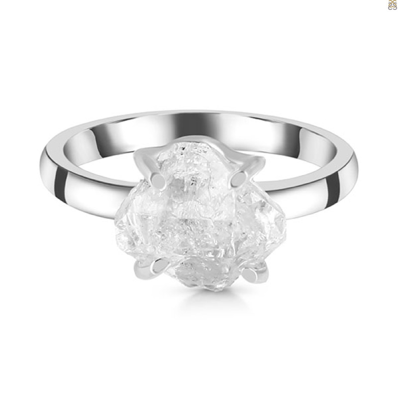 Petroleum Herkimer Diamond Rough Ring-R-Size-6 HDP-2-419