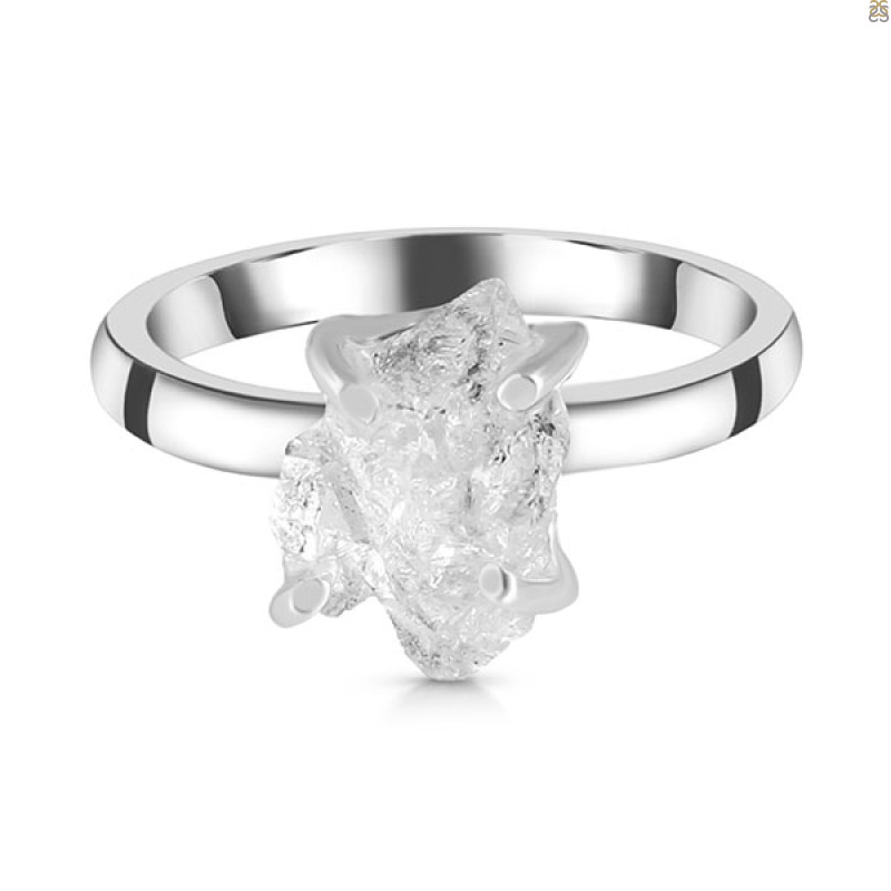 Petroleum Herkimer Diamond Rough Ring-R-Size-6 HDP-2-421