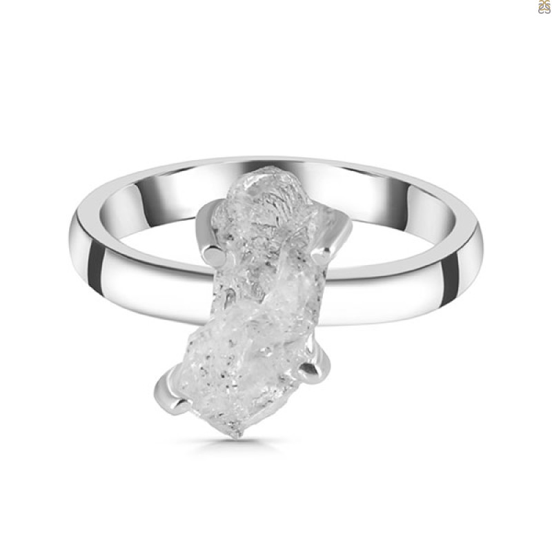 Petroleum Herkimer Diamond Rough Ring-R-Size-7 HDP-2-424