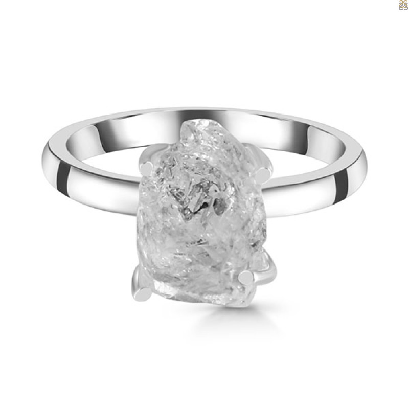 Petroleum Herkimer Diamond Rough Ring-R-Size-9 HDP-2-448