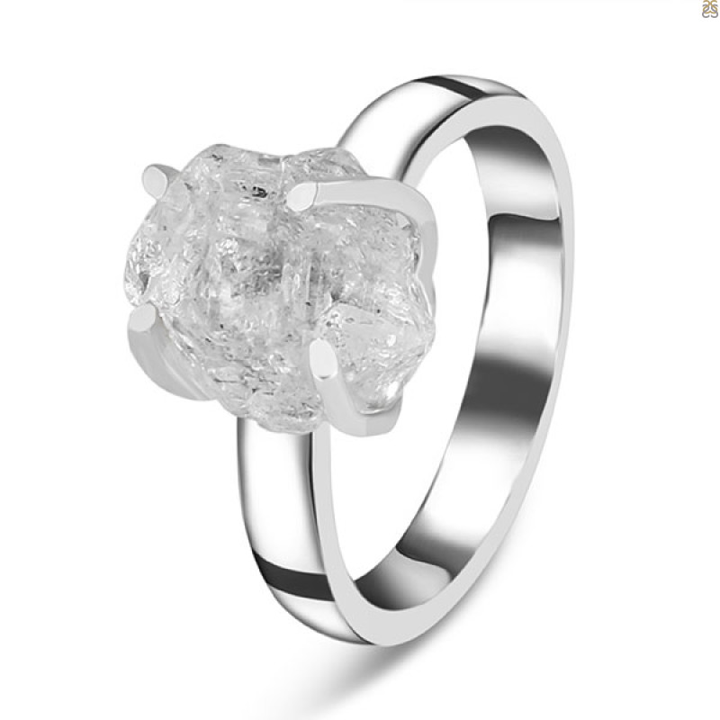 Petroleum Herkimer Diamond Rough Ring-R-Size-7 HDP-2-461