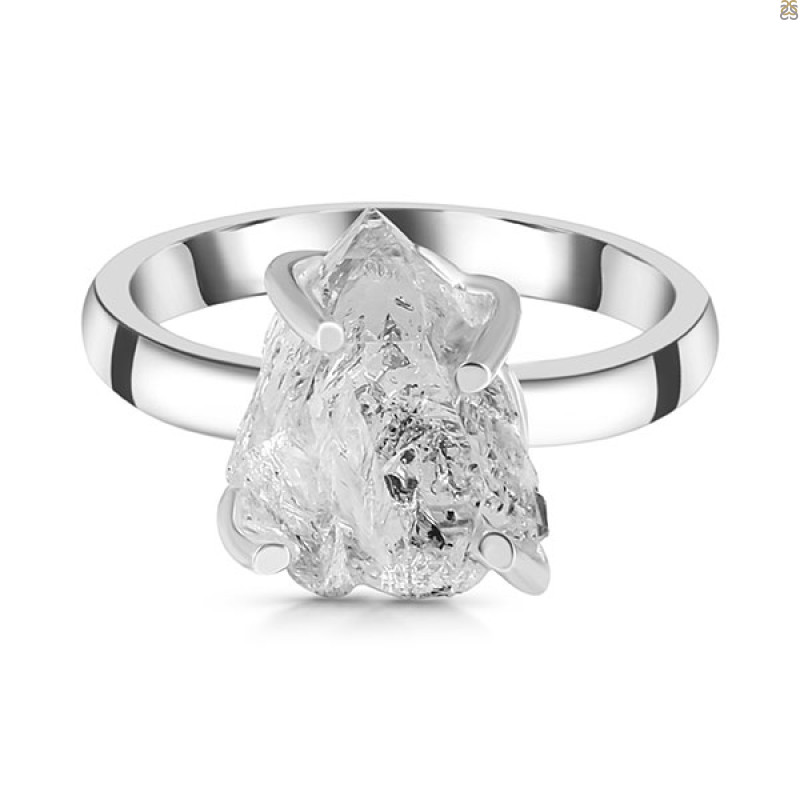 Petroleum Herkimer Diamond Rough Ring-R-Size-7 HDP-2-477