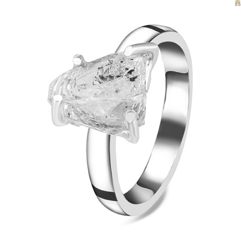 Petroleum Herkimer Diamond Rough Ring-R-Size-7 HDP-2-477