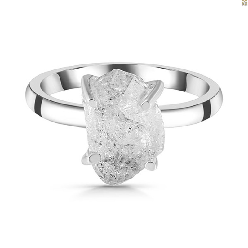 Petroleum Herkimer Diamond Rough Ring-R-Size-7 HDP-2-480