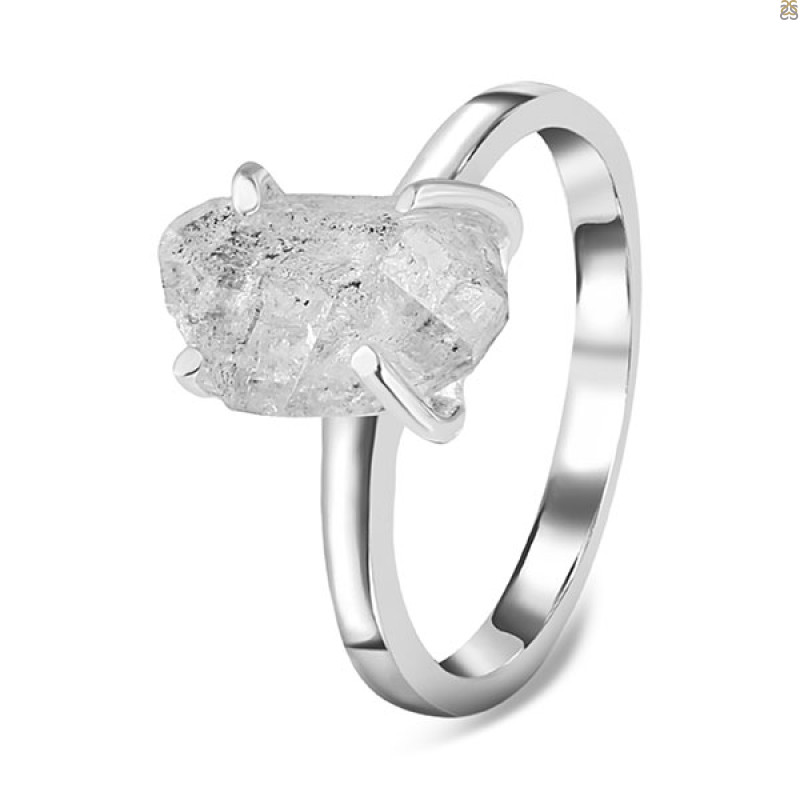 Petroleum Herkimer Diamond Rough Ring-R-Size-7 HDP-2-480