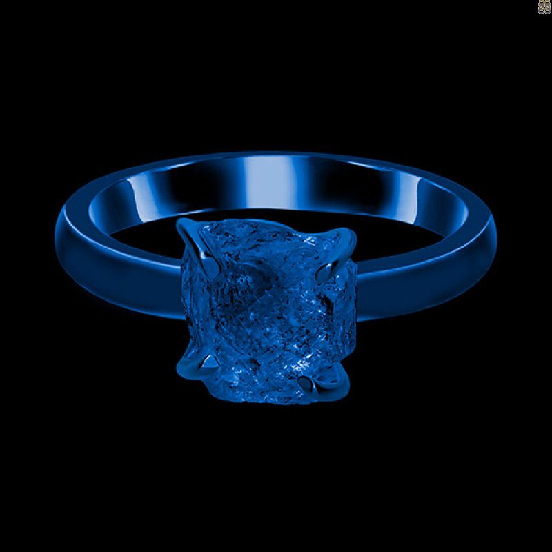 Petroleum Herkimer Diamond Rough Ring-R-Size-9 HDP-2-486