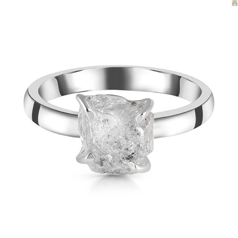 Petroleum Herkimer Diamond Rough Ring-R-Size-9 HDP-2-486