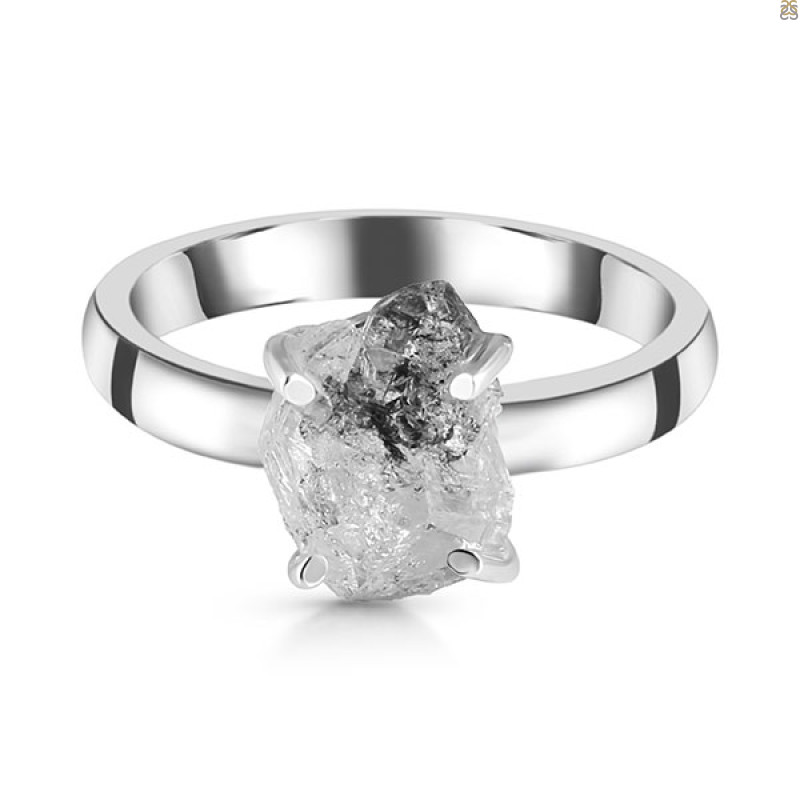 Petroleum Herkimer Diamond Rough Ring-R-Size-10 HDP-2-487