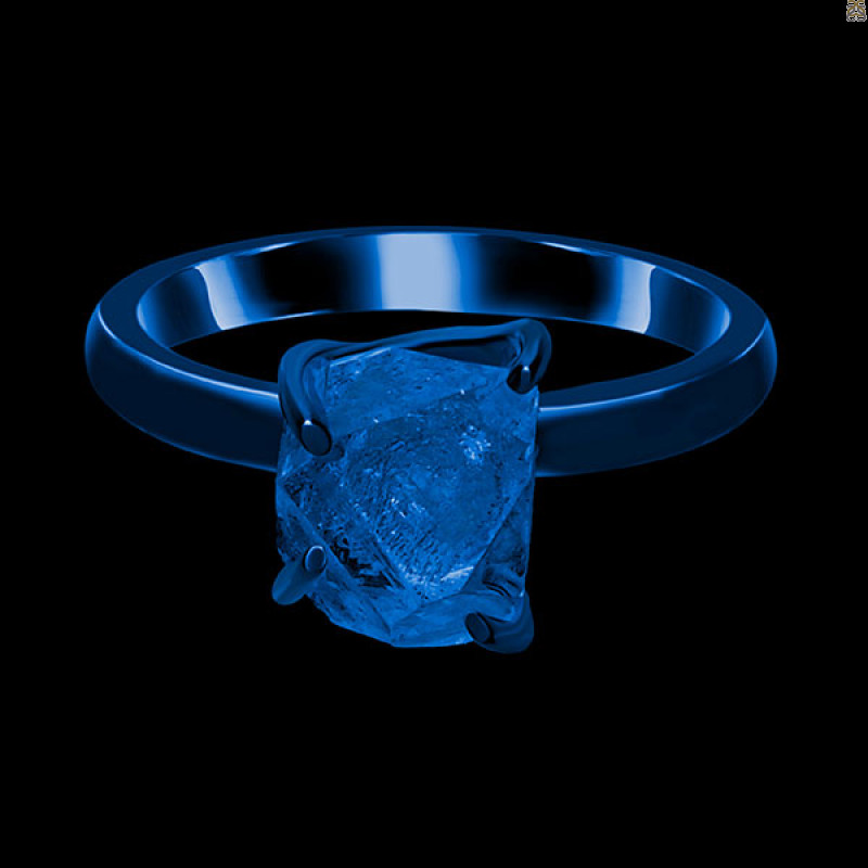 Petroleum Herkimer Diamond Rough Ring-R-Size-10 HDP-2-488