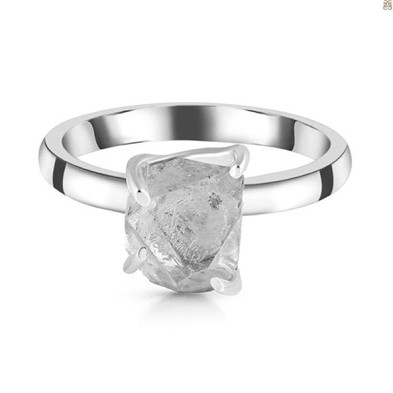 Petroleum Herkimer Diamond Rough Ring-R-Size-10 HDP-2-488