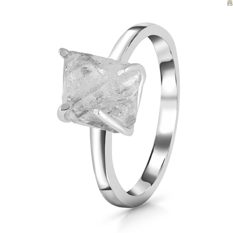 Petroleum Herkimer Diamond Rough Ring-R-Size-10 HDP-2-488