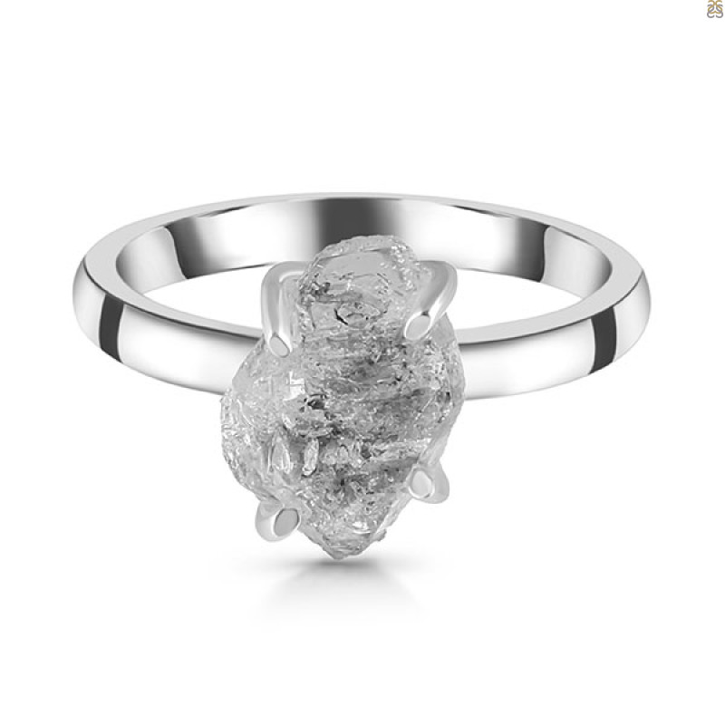 Petroleum Herkimer Diamond Rough Ring-R-Size-9 HDP-2-493