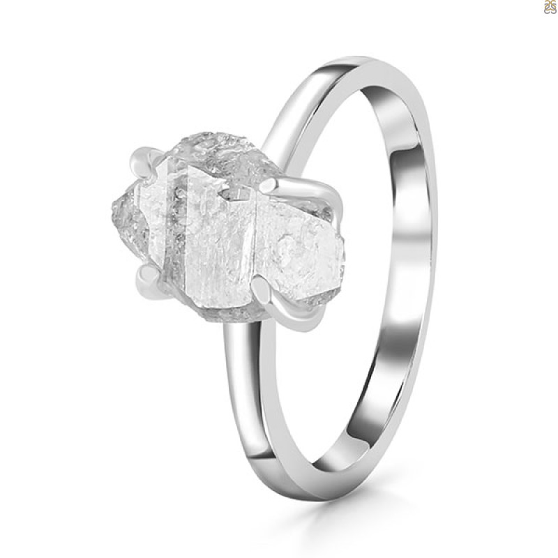 Petroleum Herkimer Diamond Rough Ring-R-Size-9 HDP-2-493
