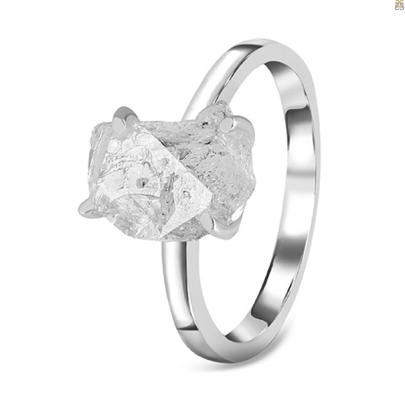 Petroleum Herkimer Diamond Rough Ring-R-Size-10 HDP-2-500