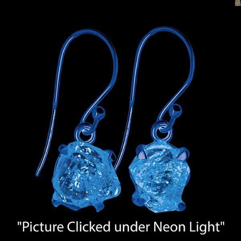 Petroleum Herkimer Diamond Rough Earring-E HDP-3-219