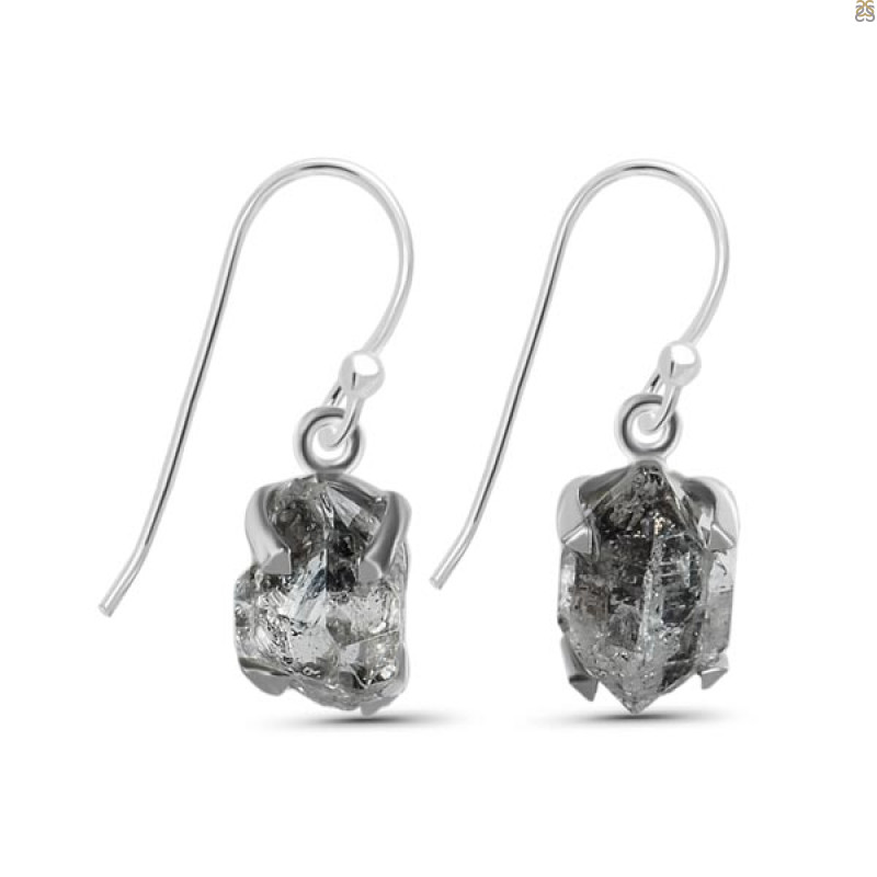 Herkimer Diamond Earring-E HKD-3-424