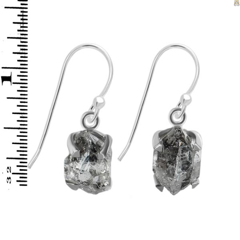 Herkimer Diamond Earring-E HKD-3-424