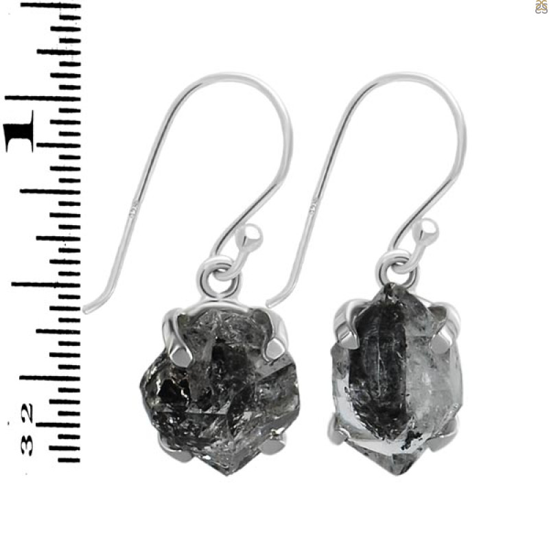 Herkimer Diamond Earring-E HKD-3-436