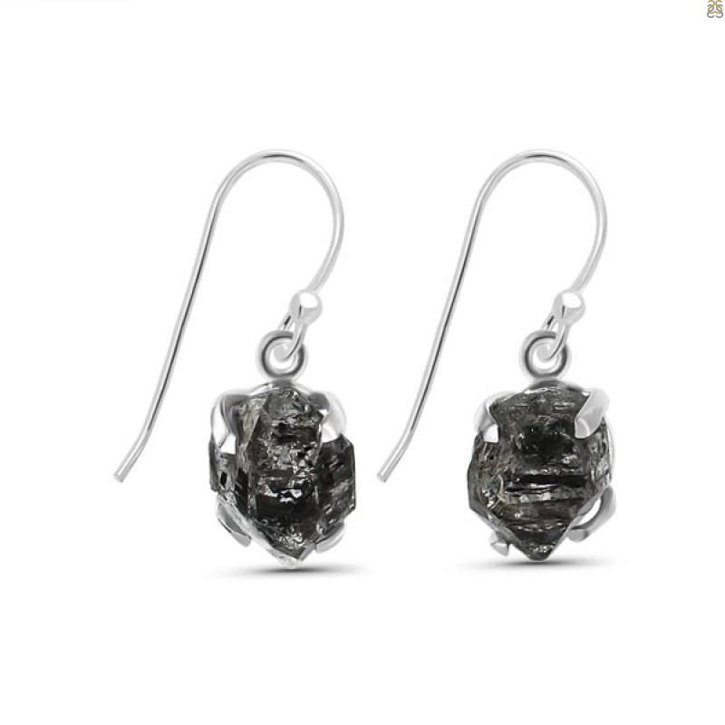 Herkimer Diamond Earring-E HKD-3-444