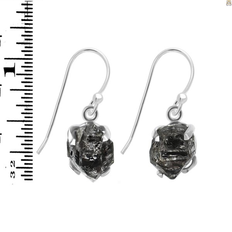 Herkimer Diamond Earring-E HKD-3-444