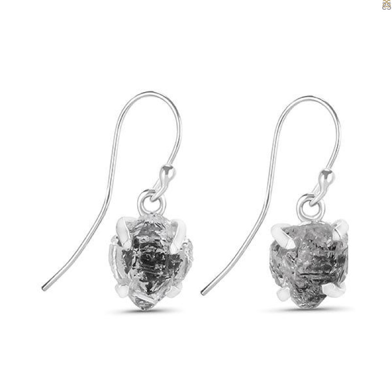 Herkimer Diamond Earring-E HKD-3-481